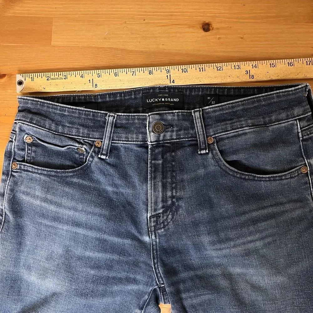 Lucky Brand jeans men's 32X31 blue denim 110 Skinny medium wash stretch